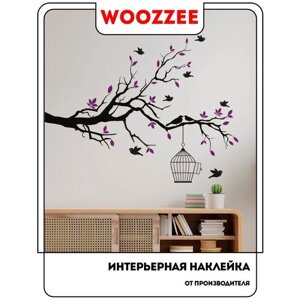 Наклейка Woozzee Ветка дерева с клеткой NDS-1233-0706