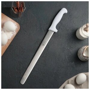 Нож для бисквита, ровный край, ручка пластик, рабочая поверхность 30 см (12"