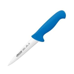 Нож для мяса "2900", сталь нерж, полипроп, длина 295/150, ширина 25мм, синий, металлич.