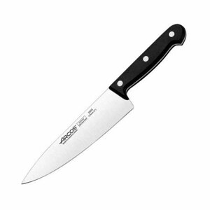Нож поварской "Универсал", сталь нерж, полиоксиметилен, длина 286/175, ширина 44мм, черный, металлич.