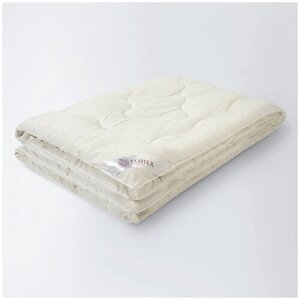 Одеяло лён 1,5-спальное (140x205 см) Нежный лен", чехол - сатин (100% хлопок), Ecotex