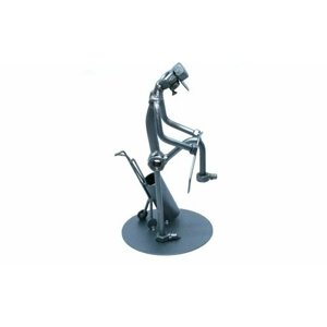 Оригинальная металлическая фигурка/статуэтка ручной работы Сердитый гольфист