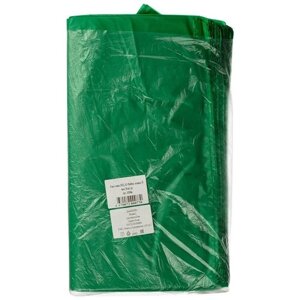 Пакет-майка ПНД, 42+18x68см, зеленый, 35 мкм, 50 шт. уп