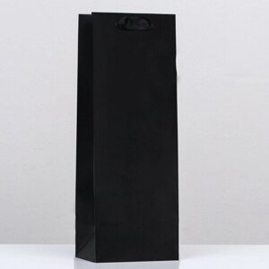 Пакет под бутылку «Чёрный», 13 x 36 x 10 см