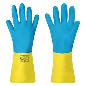 Перчатки неопреновые LAIMA EXPERT неопрен, 100 г/пара, химически устойчивые, х/б напыление, XL (очень большой), 605006