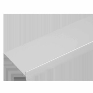 Планка для столешницы соединительная под 3D кромку 0.4 см цвет матовый хром