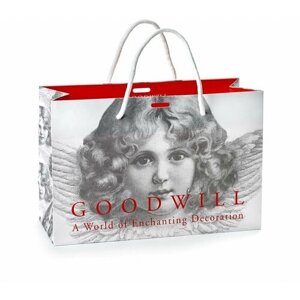 Подарочный пакет GOODWILL 30x20x12см, пластик (4 шт)