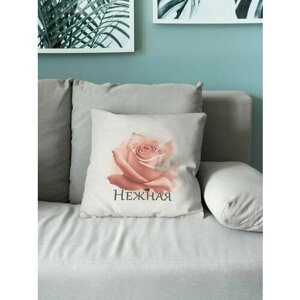 Подушка декоративная на диван Розы №228