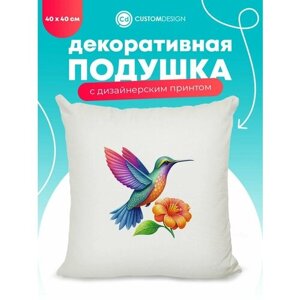 Подушка декоративная Птицы 40х40 см №183