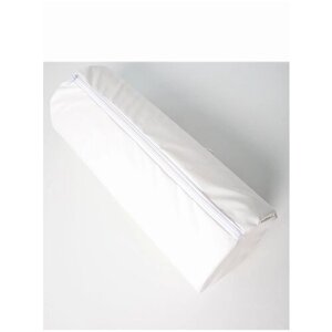 Подушка- валик для лежачих больных, спины, при варикозе, для йоги Белый цвет. Длина валика 50 см , диаметр 20см. Ткань медицинская клеенка.