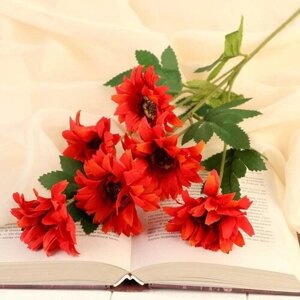 Poetry in flowers Цветы искусственные "Гербера садовая" 6х50 см, красный
