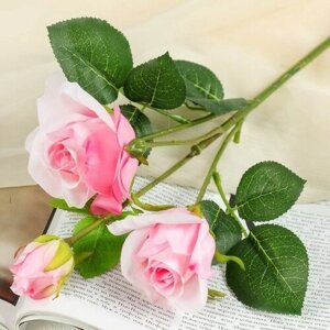 Poetry in flowers Цветы искусственные "Роза Глория" 8х48 см, розовый