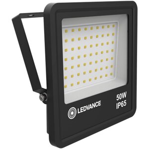 Прожектор светодиодный LEDVANCE Eco Class Floodlight LED 50W/4500/4000K Black IP65, 50 Вт, свет: дневной белый