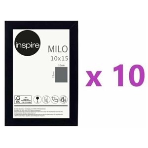 Рамка Inspire Milo, 10х15 см, цвет чёрный, 10 шт