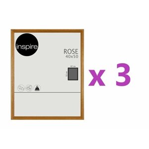 Рамка Inspire Rose 40х50 см дерево цвет светлый бук, 3 шт