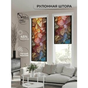 Рулонные шторы AT HOME Бетта-479 - ширина 62 см, длина 170 см. высота 170 см, ширина 62 см