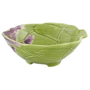 Салатник "Артишок", длина 14,5 см, цвет салатовый, керамика, Bordallo Pinheiro, BOR65024069