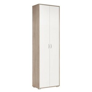 Шкаф для верхней одежды Глория 102 дуб винтаж оксид, белый шагрень, 60,4х35,6х207 см