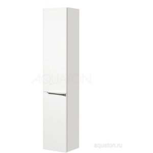 Шкаф-колонна AQUATON Беверли 1A235403BV01L 340x240x1600 левый, подвесной, 2 дверцы, белый глянец