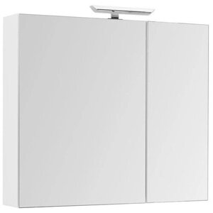 Шкаф-зеркало для ванной Aquanet Йорк 100, ШхГхВ)100х20.4х87.3 см, белый