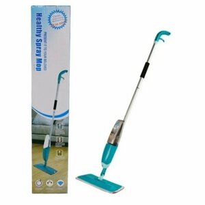 Швабра для мытья полов , mop Healthy длина 120 см ( синяя )