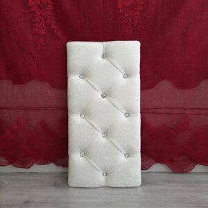 Сидушка для пуфа, банкеток и обувниц "Plush White onyx" 90*40см