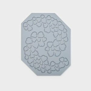 Силиконовый коврик для айсинга Доляна «Сердца», 17,7140,3 см , цвет серый