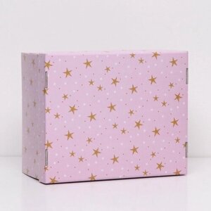 Складная коробка "Звёзды", 31,2 х 25,6 х 16,1 см 9692162