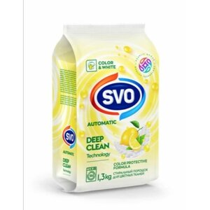 Стиральный порошок COLOR & White SVO DEEP CLEAN "Limon" 1,3кг, 13 стирок