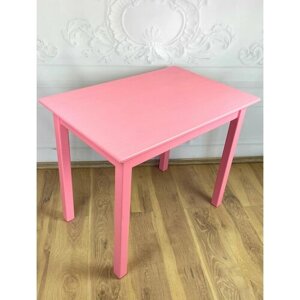 Стол из массива сосны Классика 20 мм 110х60х75 см цвет розовый