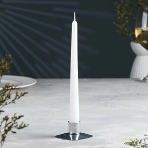 SUI Подсвечник "Квадрат" металл на одну свечу, 7х3 см, хром