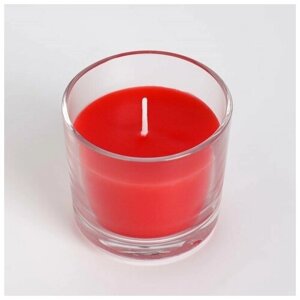 Свеча ароматическая в стакане алания "Клубника", 5.5 см