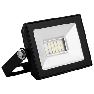 Светодиодный прожектор SAFFIT SFL90-10 2835SMD, 10W 4000K AC220V/50Hz IP65, черный в компактном корпусе 55074 15690170