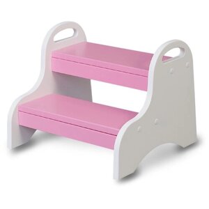 Табурет-стремянка-подставка для детей от ALPIKA BRAND, розовая