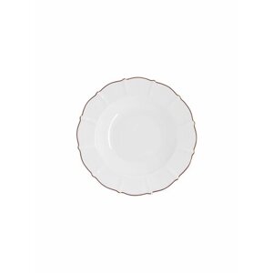 Тарелка суповая Anna Lafarg Emily Лотос, фарфоровая, 21,5 см