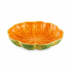 Тарелка суповая «Тыква», 26 см, керамика, желтый, зеленый BOR65022952 Тыква