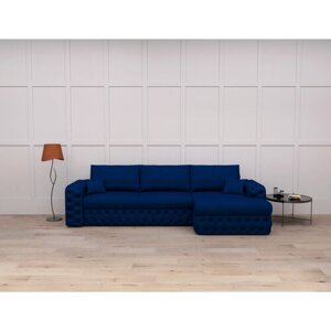 Угловой диван "Райли NEW" с локтем в оттоманке 290x156x108 "нэндо" Velutto 26