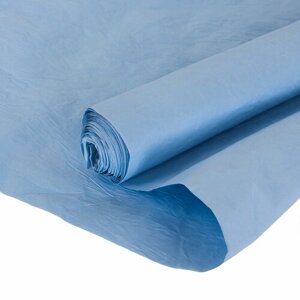 Упаковочная жатая бумага 60гр (0,5*5 м) Пергамин, Пыльно-голубой, 2 ст, 1 шт.