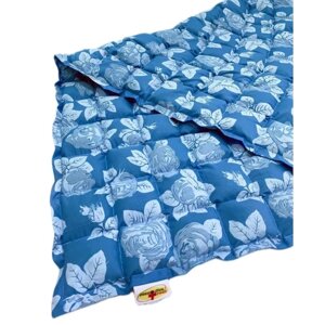 Утяжеленное одеяло Комфорт (лузга гречихи) 200*200 см, 8,9 кг цвет голубой