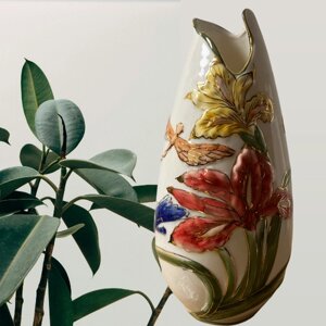 Ваза для цветов, ваза декоративная, фарфор, керамическая ваза 30см