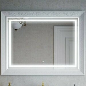 Зеркало Corozo Классика 105x80 белое