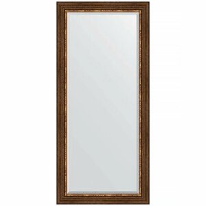 Зеркало Evoform Exclusive 166х76 BY 3595 с фацетом в багетной раме - Римская бронза 88 мм