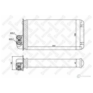 10 35000 SX радиатор печки Renault Megane Scenic 1 4i 1 9DTi 96 STELLOX 1035000SX