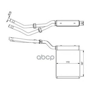 54303_Радиатор Печки! Ford Focus/C-Max 1.4-2.0/1.8Tdci 04> NRF арт. 54303