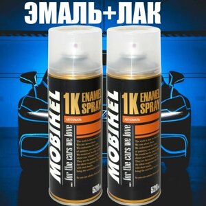 829/HAQ Colima Lime Metallic Clearcoat для Land Rover, краска + лак комплект, аэрозоль в двух баллонах Mobihel по 520 мл