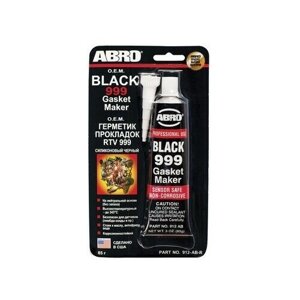 ABRO Герметик-прокладка силиконовый черный (85г) OEM 999 (ABRO)