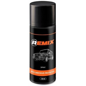 Аэрозольный антикор REMIX SPRAY anticorrosive protection BLACK 520 ml / антикоррозийное покрытие для авто