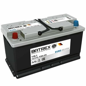 Аккумулятор batrex eurosilver 110 ah, 930 A, 352 х 175 х 190 прям. LCV 4610082700505