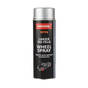 Акриловая эмаль для дисков Novol WHEEL SPRAY серебряный 500мл. аэрозоль