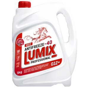 Антифриз LUMIX antifreeze RED G12+40) красный 5 кг